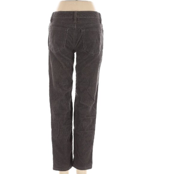 Land's End Grey Cords Women's Size 4 Low-Rise - Picture 2 of 6
